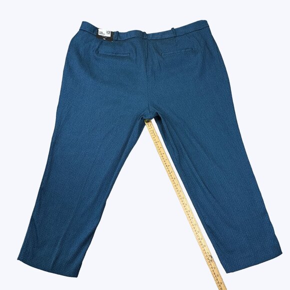 Worthington NEW Pants Size 24W Blue Textured - Picture 13 of 13